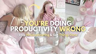 How To ACTUALLY Be Productive (Stop Procrastinating & Get Things Done) 🎀