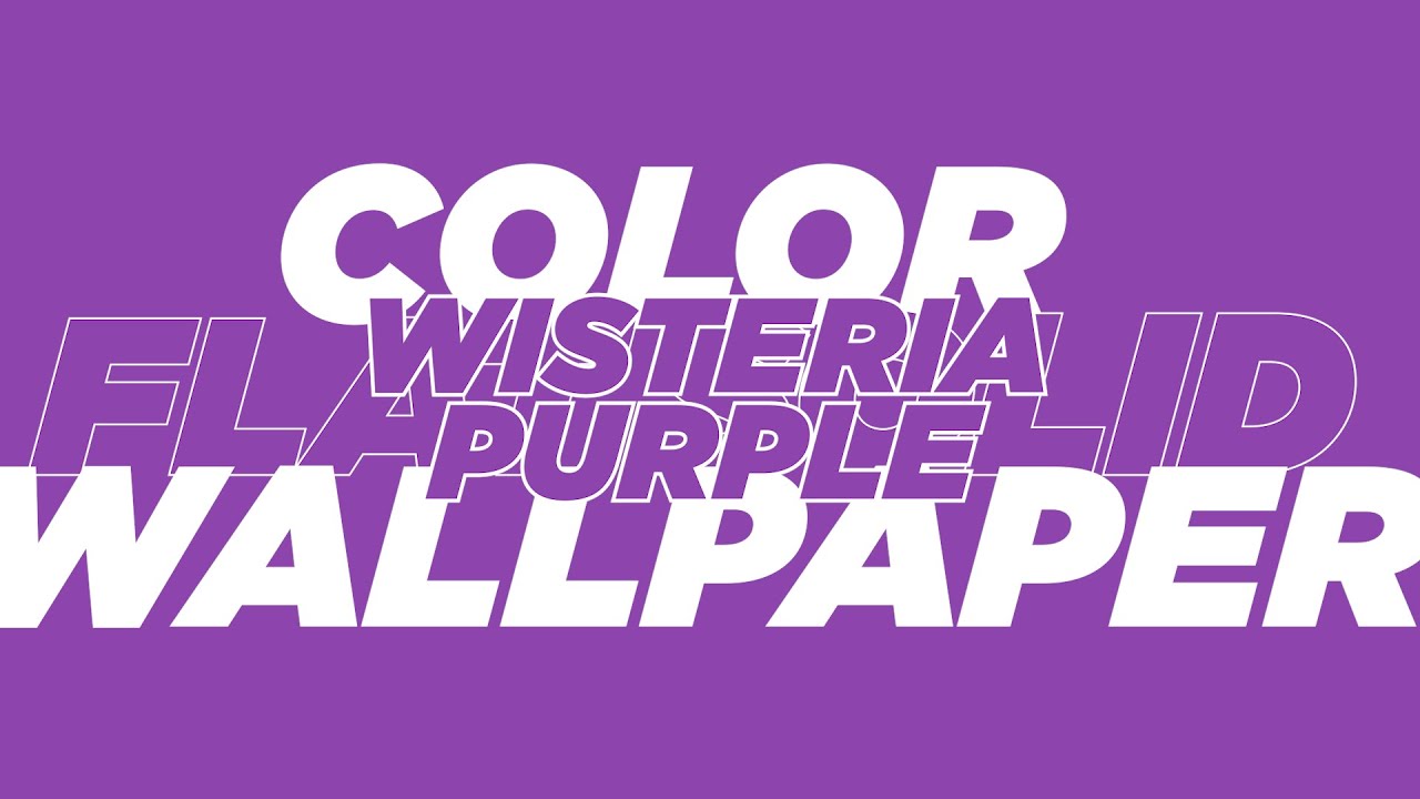 Wisteria Purple Flat Solid Color Wallpaper 1 Hour