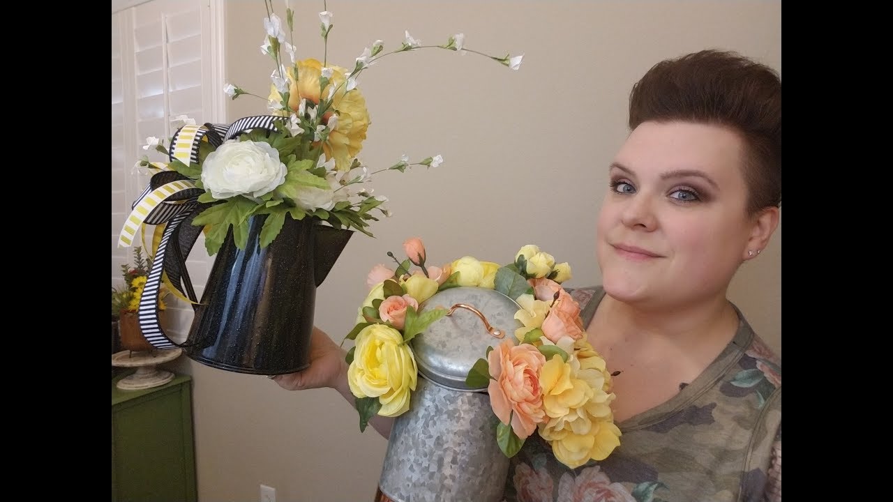 Keep a Lid on It!! Tin & Tea Kettle Arrangements