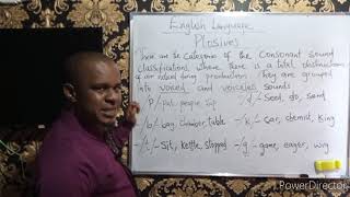 Plosives in English consonants.