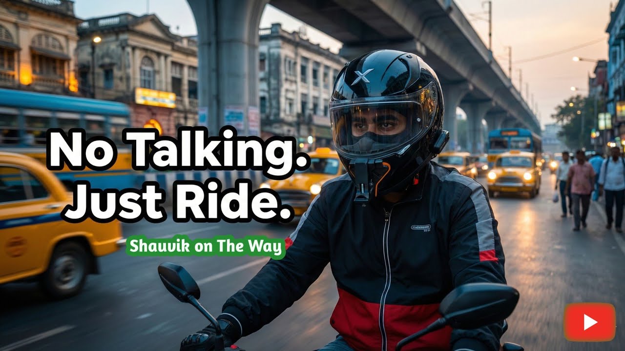 Joka to Esplanade Ride 🏍️ | Pure Engine Sound | Kolkata POV Moto Vlog