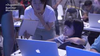 Summer workshop in 2015 by Rhizomatiks Research + MIKIKO.