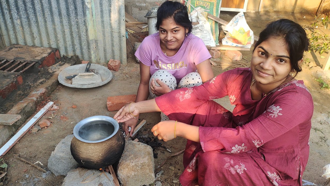 Full day vlog // పెళ్లి కోసం చెల్లి నేను తెల్లవారి ఇంటికి ఎం చేస్తున్నమో చూడండి natural video🤣🤣