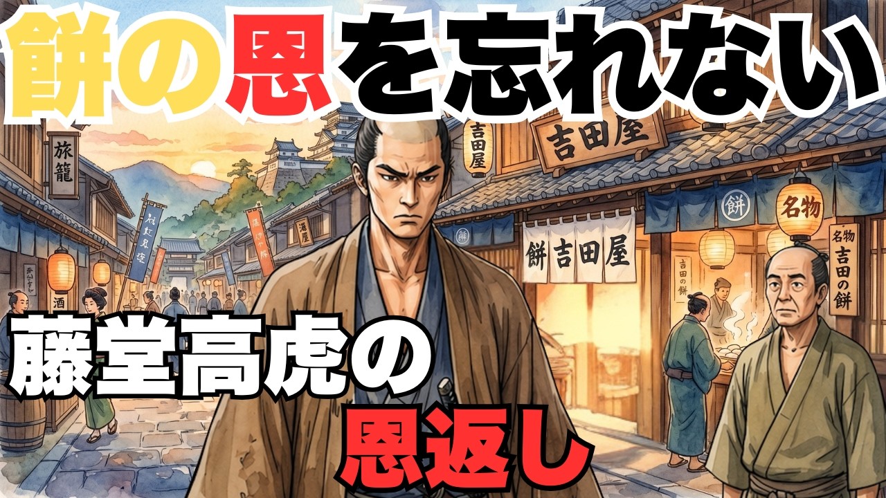 【三つの白餅】無銭飲食のボロボロの浪人が、三十年後に大名となって戻ってきた。藤堂高虎の人生を変えた「餅屋の店主」