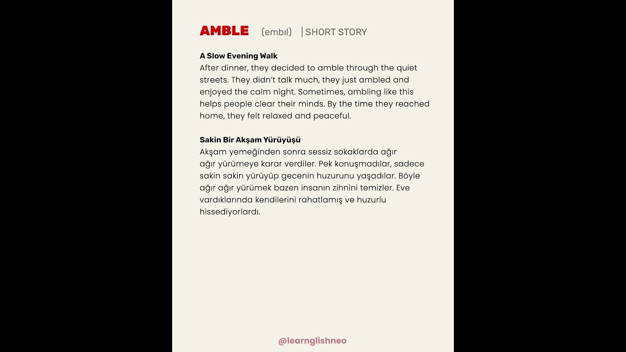 Практика английского языка с использованием amble word #englishlearning #ingilizce #listeningprac...