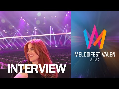 Dotter  - "It’s Not Easy to Write a Love Song" Interview ( Melodifestivalen 2024 Grand Final Genrep)