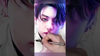 Colored pencils drawing of Jungkook #bts #fanart