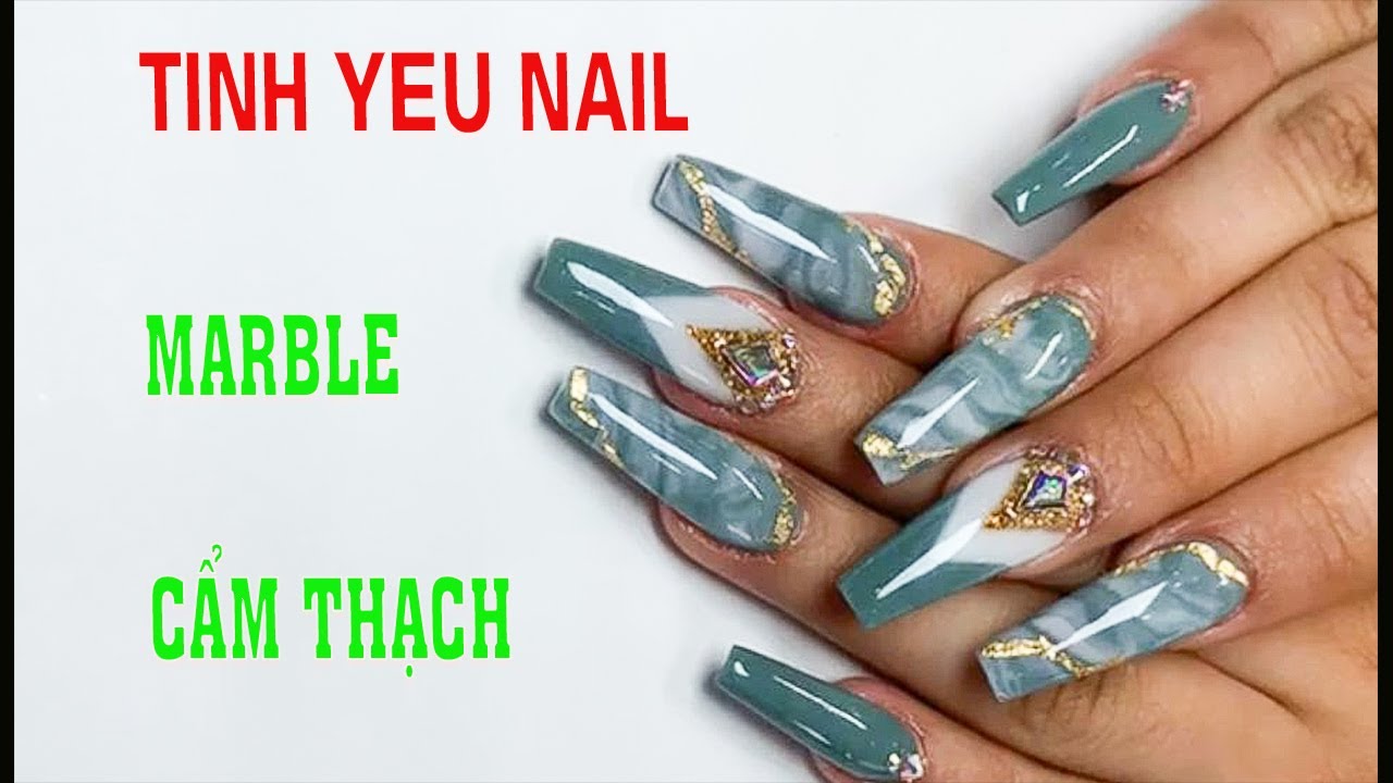 nail tinh yeu | marble cẩm thạch - vân đá và cắt bột | new nail ...