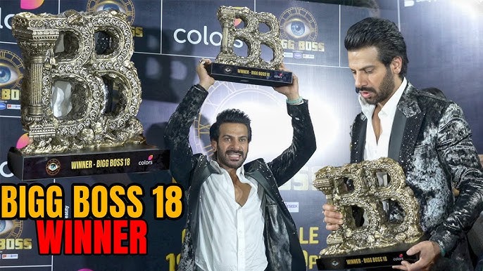Karan Veer Mehra Lifts the Bigg Boss 18 Trophy