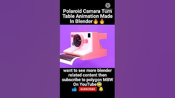 Polaroid Camara Turn Table Animation Made in Blender 🔥🔥🔥#blender #blender3d #shorts #viralshorts