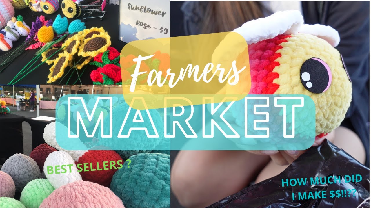 CROCHET AMIGURUMI FARMERS MARKET - SET UP / VLOG