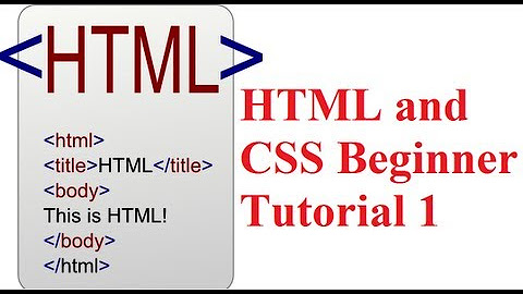 HTML and CSS Tutorial For Beginner - YouTube