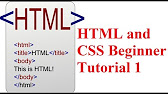 HTML and CSS Tutorial For Beginner - YouTube