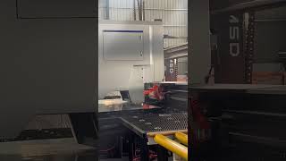 Fully automatic sheet metal production line! Bending center + CNC punching machine #bendingmachine