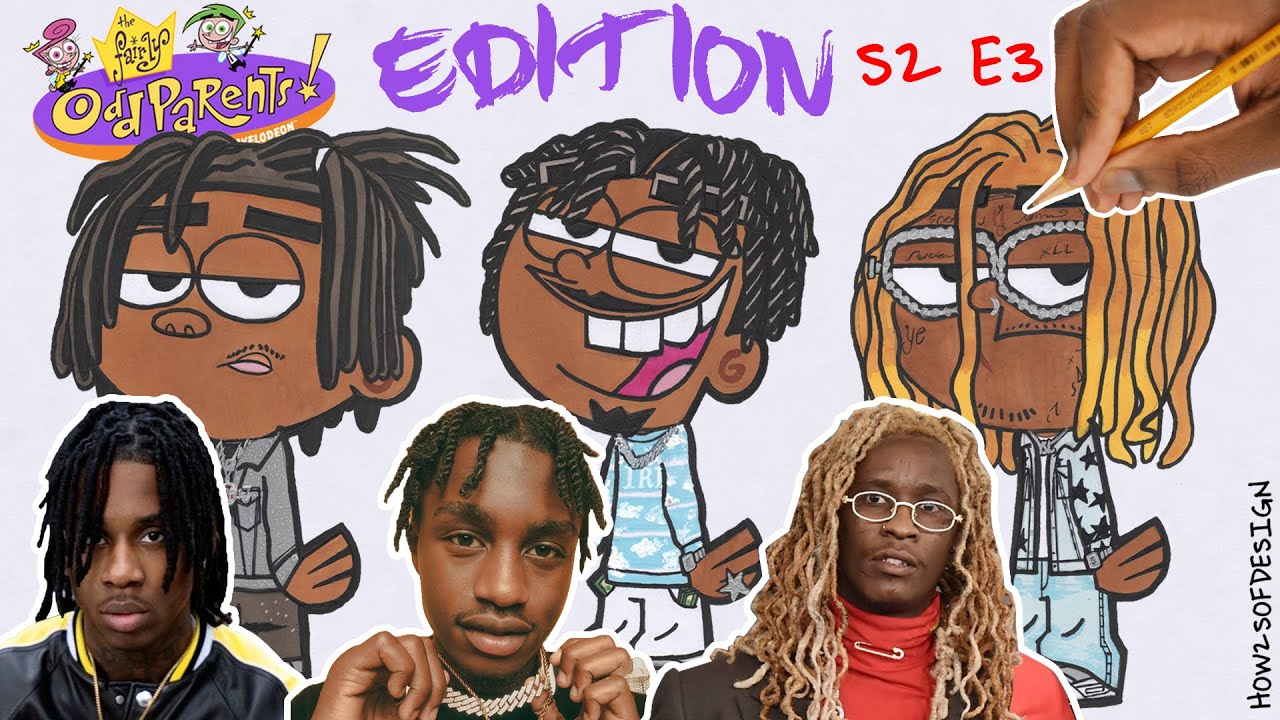 DRAW RAPPERS AS CARTOONS! POLO G, LIL TJAY, YOUNG THUG (S2 - Ep3) 