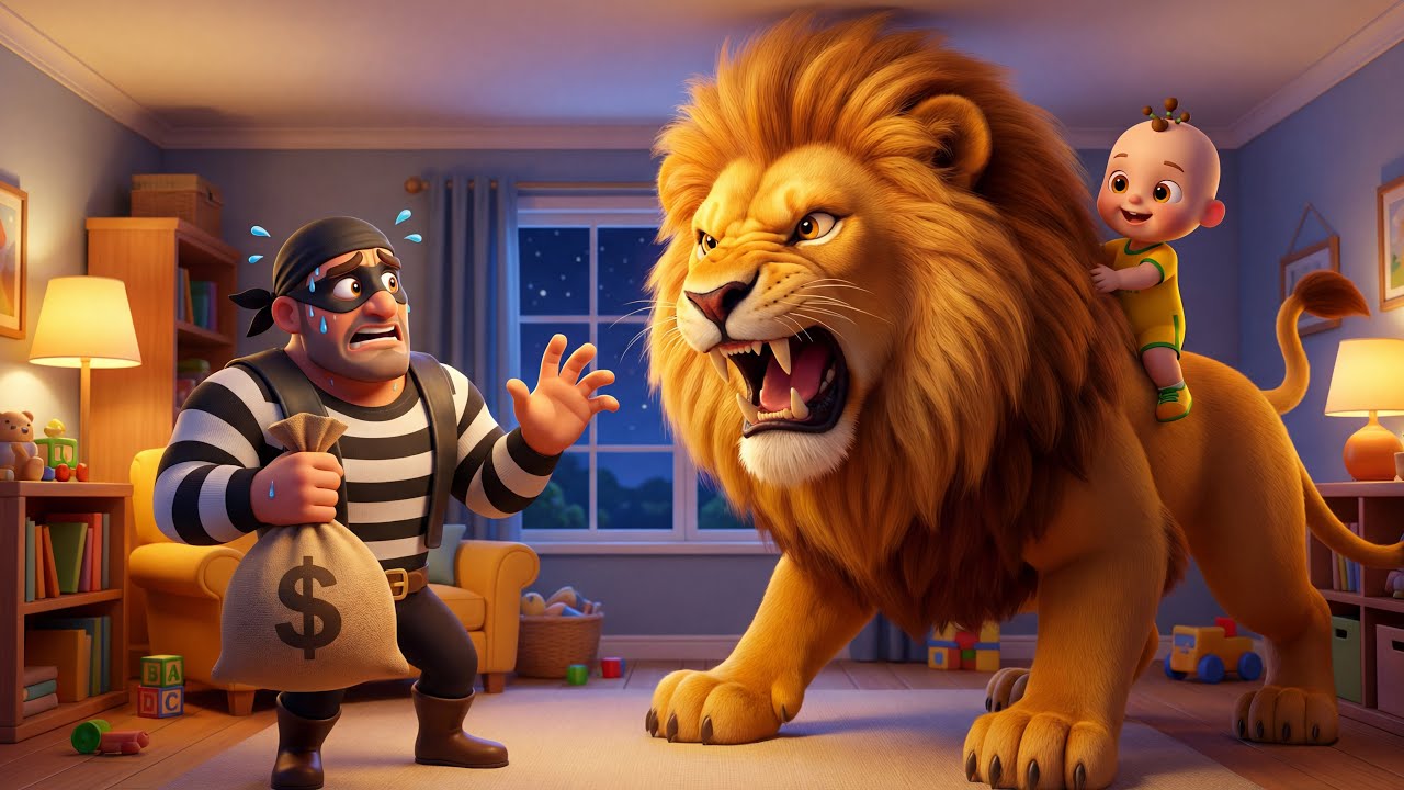 Thief and Wild Animals in My House | Don’t Steal Things Song | Baby Xavi Kids Songs