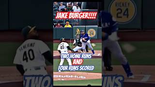 Jake “Hamburger” Burger Two Home Runs! #viral #trending #fyp #shorts #short #mlb #youtubeshorts