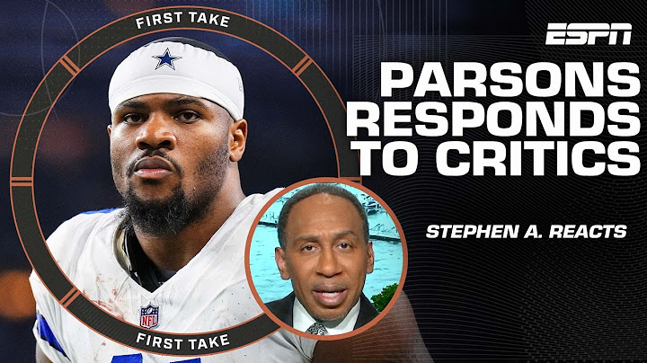 Stephen A. LENDS Micah Parsons advice on how to fight off criticisms 👀🗣️ | First Take