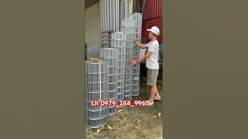 Lưới mạ kẽm làm hàng rào, chuồng gà v.v #Tunluoithep #hangrao #trangtrai #gachoivietnam #gachoi