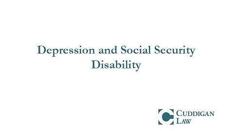 Depression and Social Security Disability