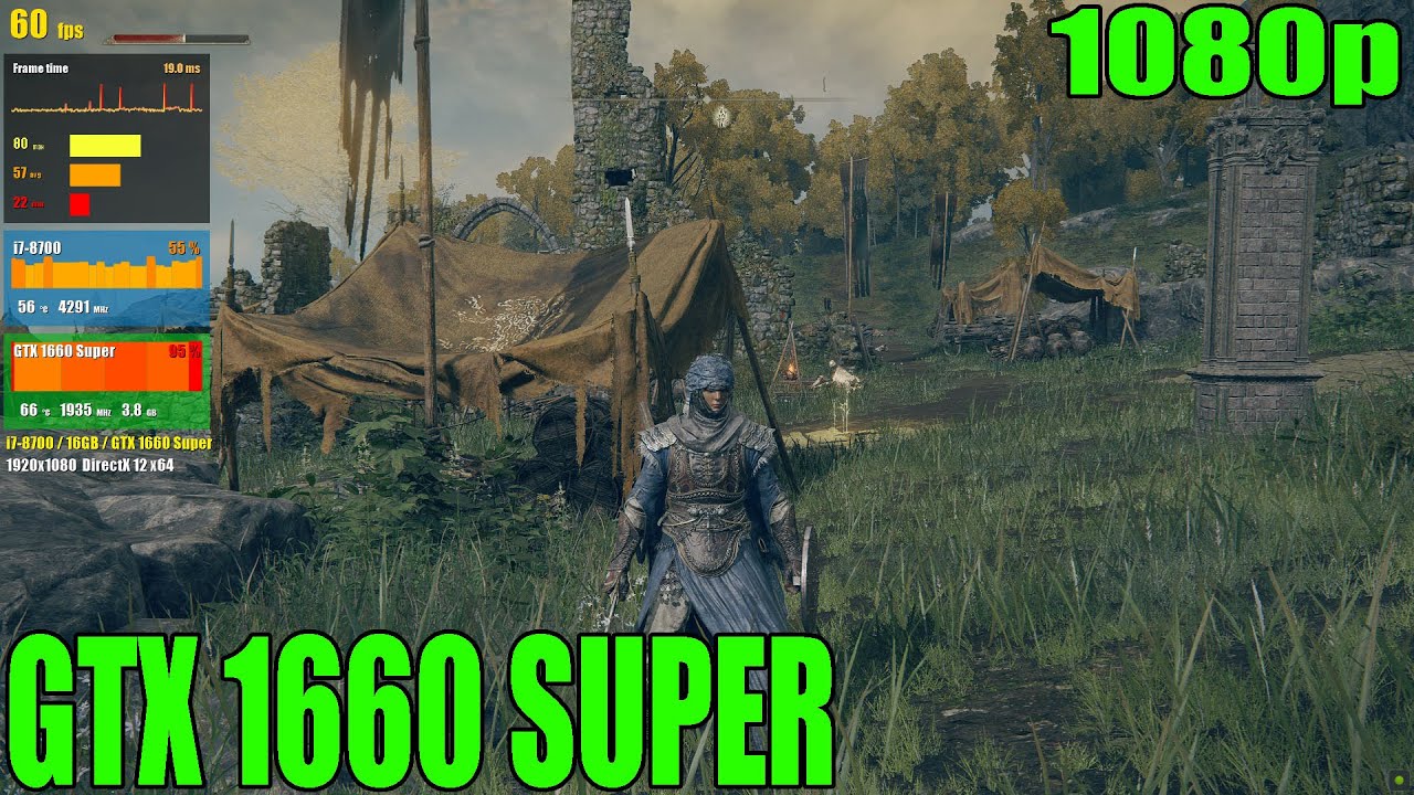 GTX 1660 SUPER Elden Ring 1080p Maximum Graphics YouTube