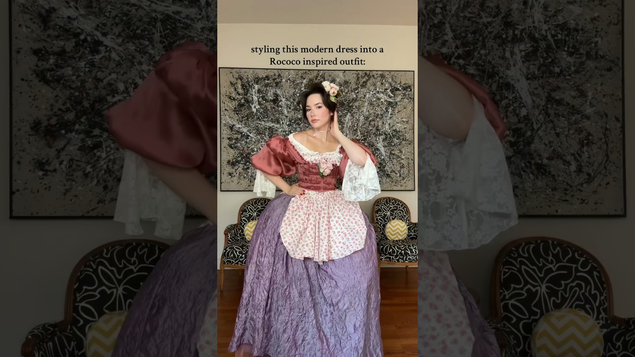 styling a modern dress into a Rococo outfit! 