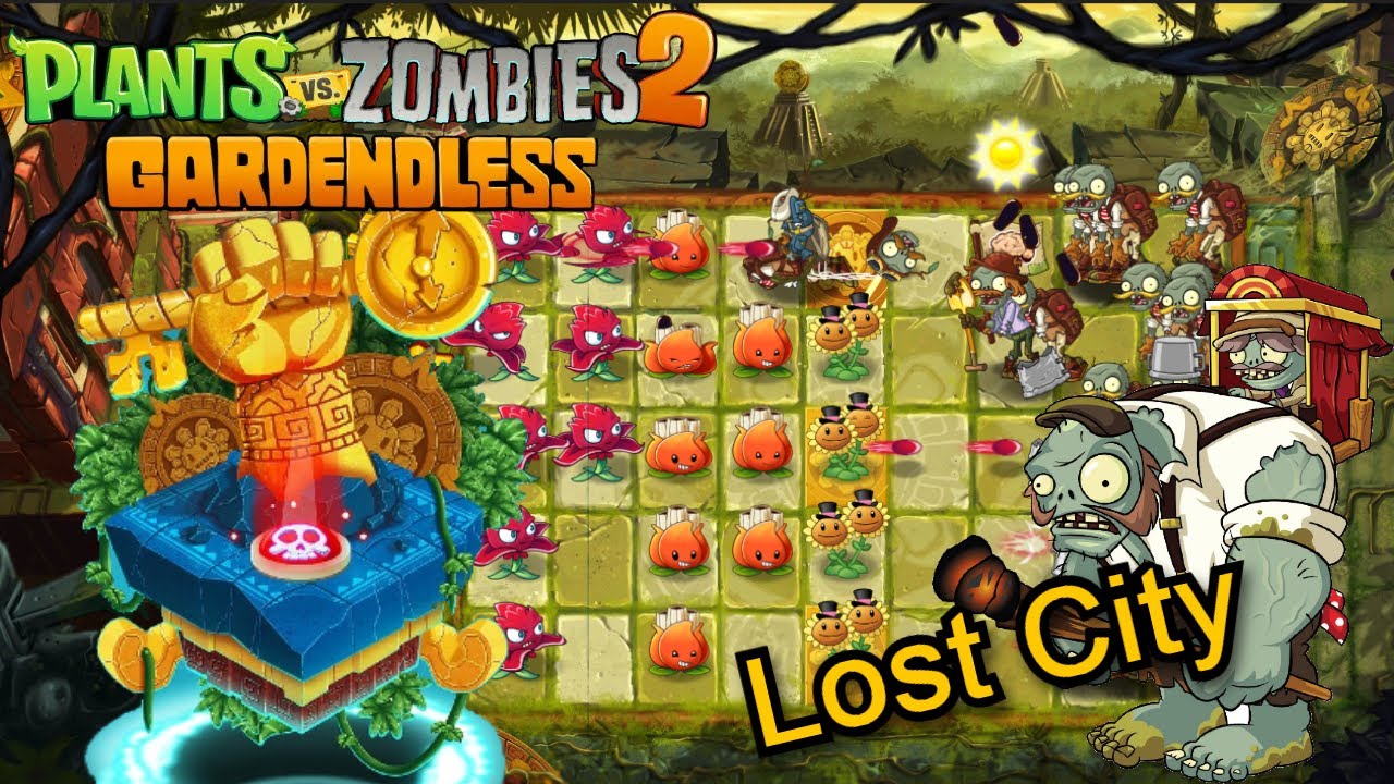 MORE PVZ GARDENDLESS????? | Completing Lost City