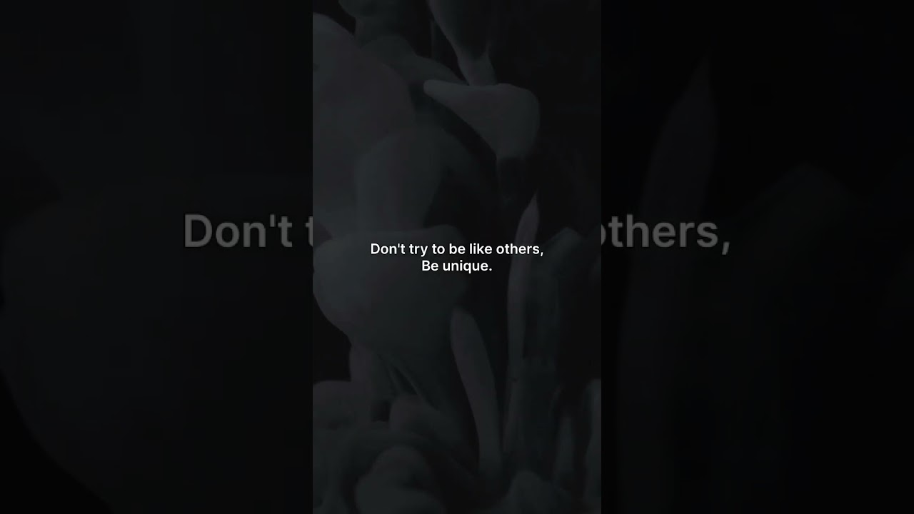 BE UNIQUE ❤️...💯 