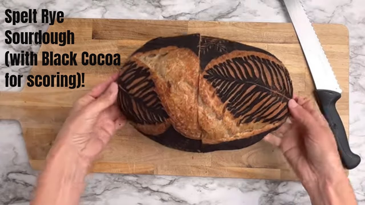 Easy Recipe For Amazing Spelt Rye Sourdough (with Black Cocoa For Scoring)!