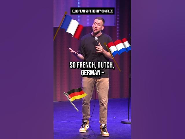 European Superiority Complex #shorts #comedy #europe #rogierbak