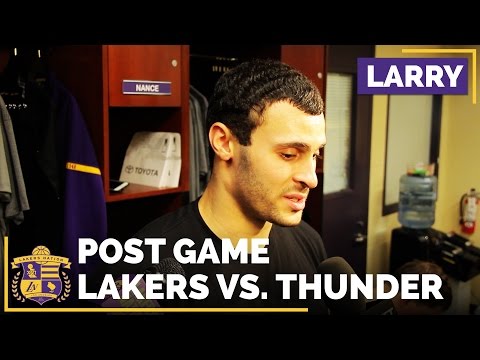 Larry Nance Jr. After The Lakers Victory Over The Thunder
