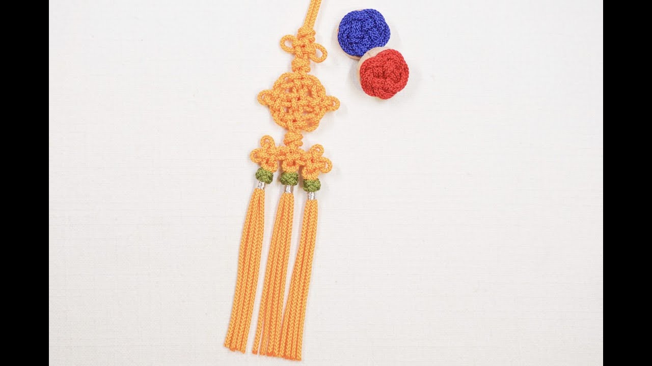 한국의 전통 주머니 장식으로 잘 어울리는 매듭 만들기Making a Knot
