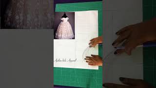 Easiest off shoulder bodice pattern for kids. #sewingforbaby #patternmaking #sewingforgirls #diysew