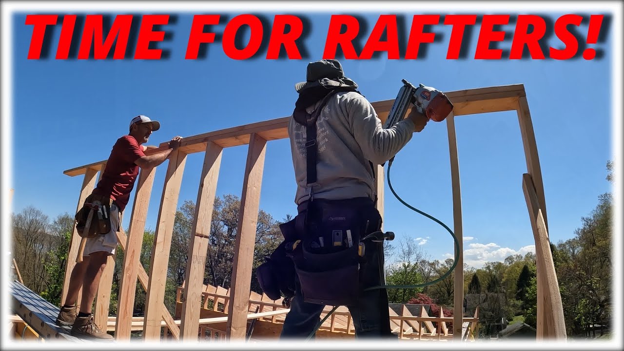 Da Rafters Starting To Frame The Rafters! - YouTube