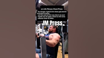S-tier Tricep exercise JM Press machine mod