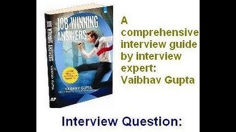 Interview Question   Tell me about yourself