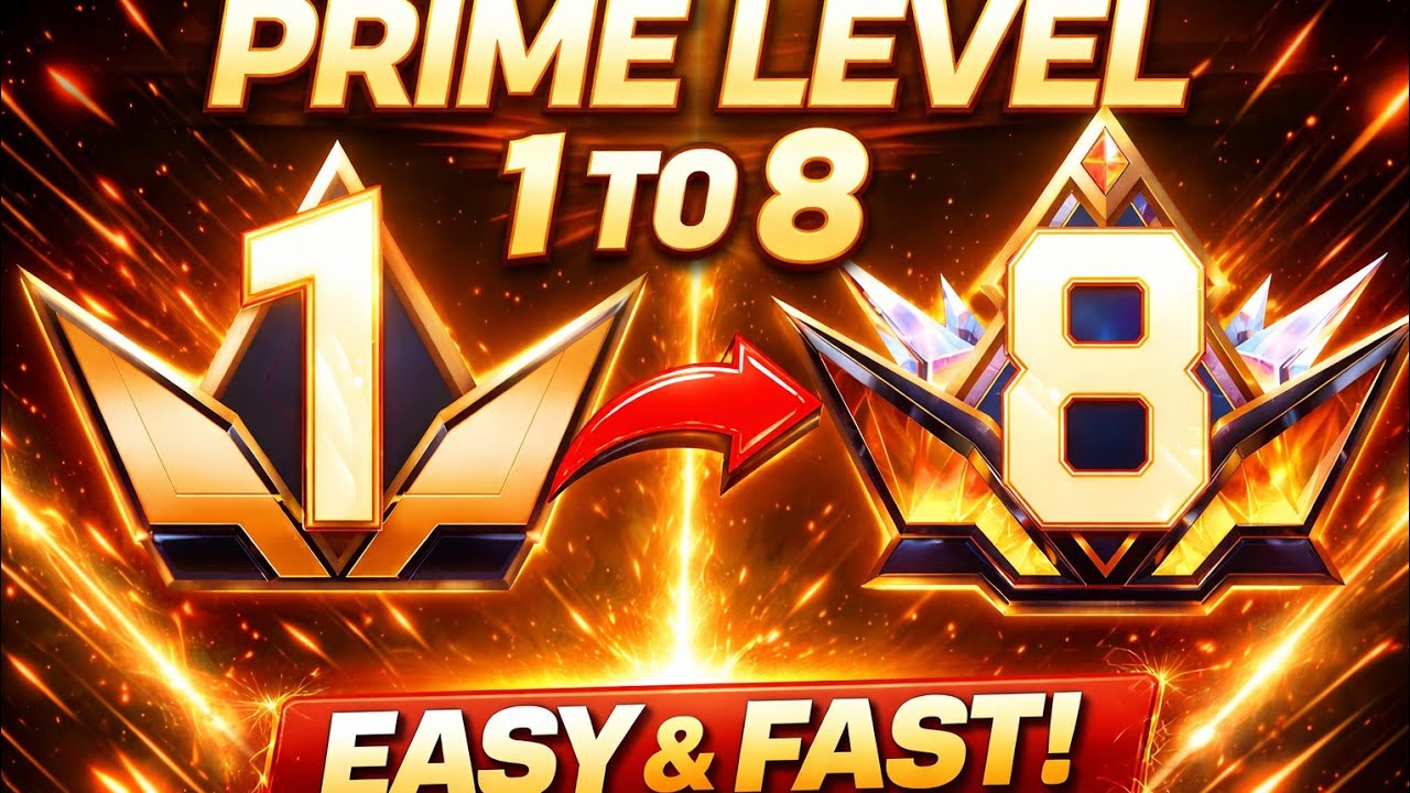 PRIME LEVEL 1 TO 8 TRICK || HOW TO GROW PRIME LEVEL 1 TO 8 IN 7 MINUTES ...