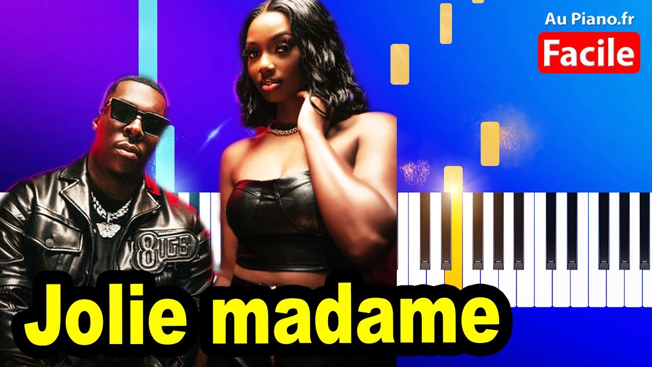 Joé Dwèt Filé ft. Ronisia - Jolie madame Piano Cover Tutorial Lyrics