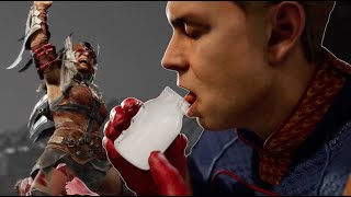 Mortal Kombat 1 - Homelander drinking the MILK with Ferra ( First Look ) by Cheng Teoh 6,036 views 1 month ago 45 seconds