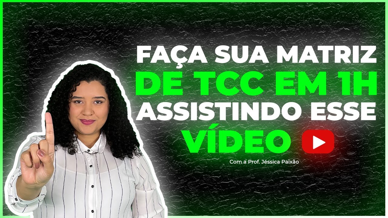 Faça seu Projeto/Matriz de TCC completo em 1h