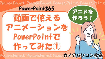 【PowerPoint】動画でよく見るアニメーションをパワーポイントで作ってみた０１