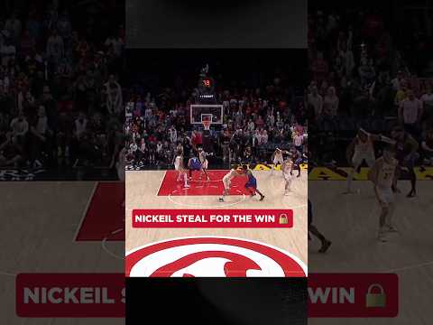 NAW swiped it and called GAME #nba #hawks #nickeilalexanderwalker #defense