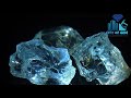 Natural aquamarine rough gemstones