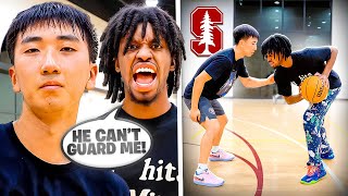 This Was INTENSE! 1v1 AGAINST D1 HOOPER FROM STANFORD ROY