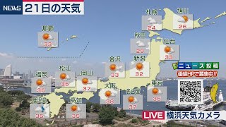 8月21日の天気