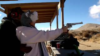 Amber Shooting Papa Dons .44 Magnum