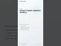 STEAM FRAME VERIFIED DETAILS #Shorts