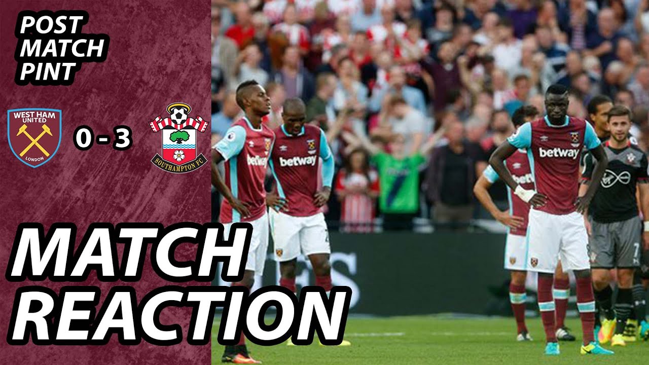 West Ham 0 Southampton 3 | Post Match Pint david goldflies