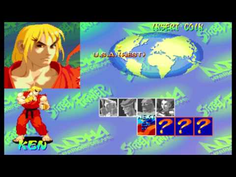 Street Fighter Alpha 1 ( Arcade ) - Ken Playthrough ( Nov 24, 2016 )