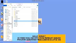 CARA MEMBUAT APLIKASI SEDERHANA DENGAN MENGGUNAKAN ECLIPSE